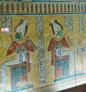 Khaemwaset QV44 seated gods