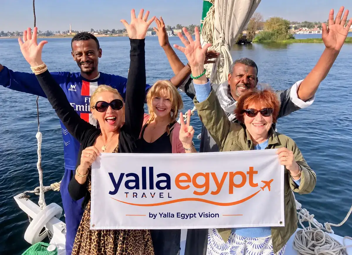 Aswan Day Tours with Yalla Egypt Travel on a Nile felucca