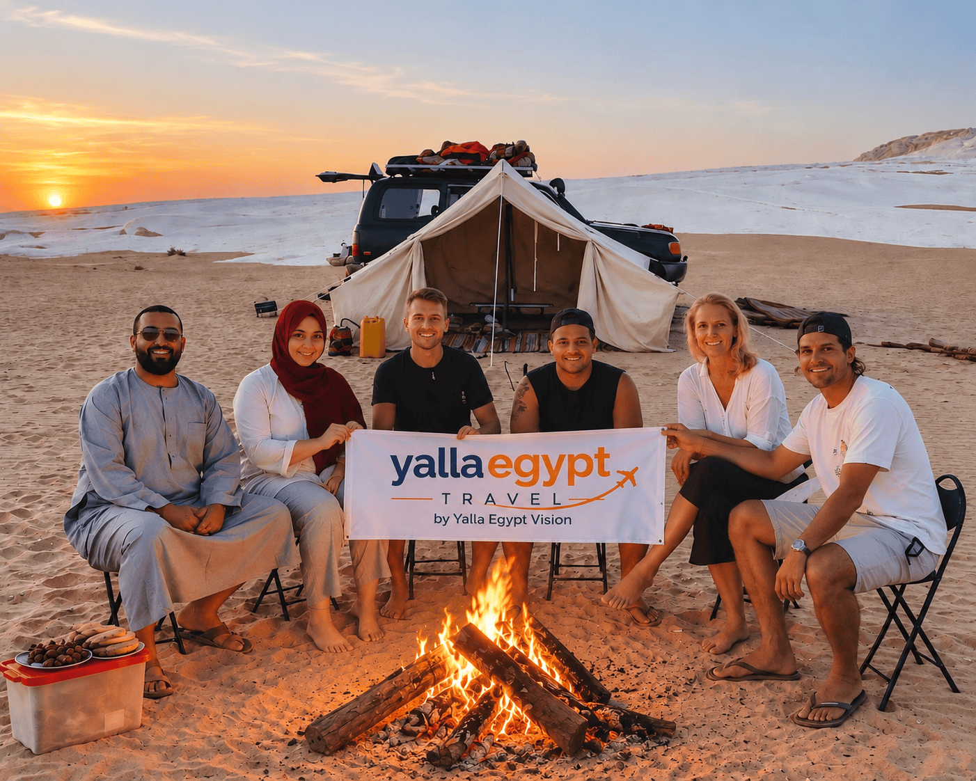 Egypt Desert Safari Tours with Yalla Egypt Travel in the White Desert
