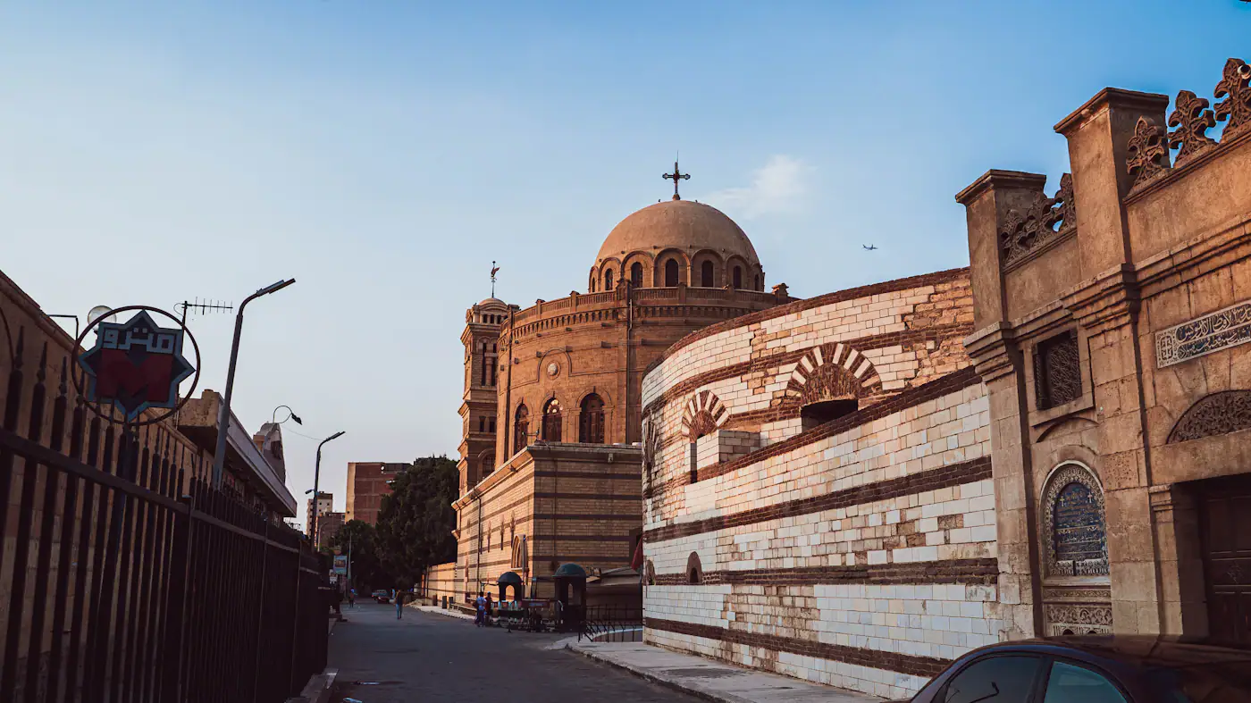 Historic Fortress of Babylon in Coptic Cairo, Egypt