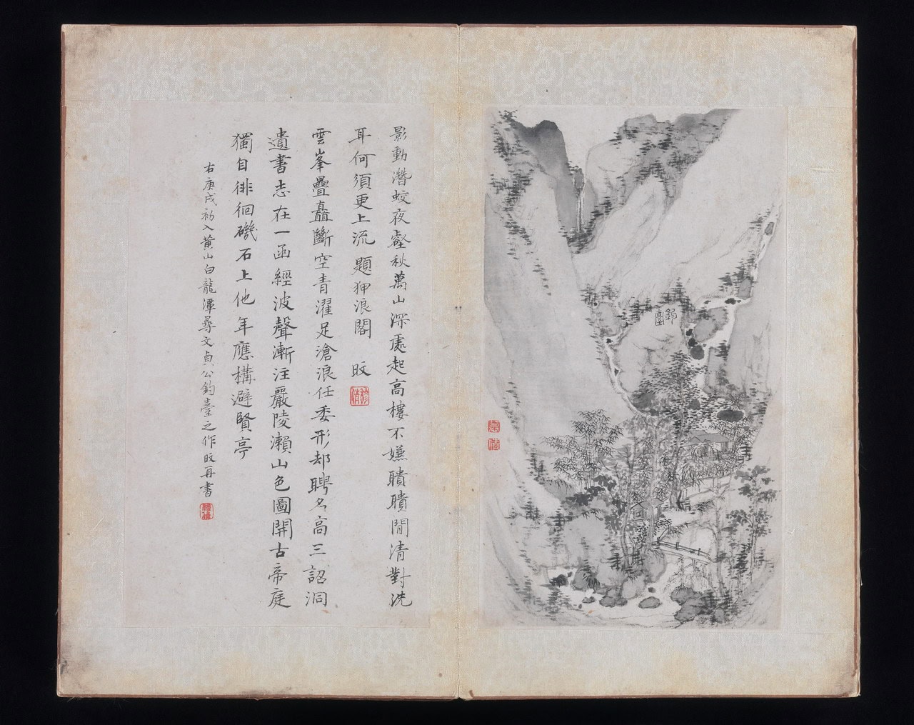 黄山八景图册 | 清代/郑旼