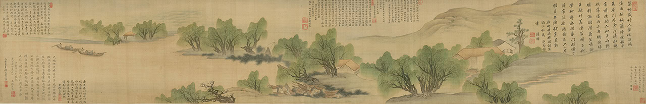 柳村渔乐图卷 | 清代/樊圻