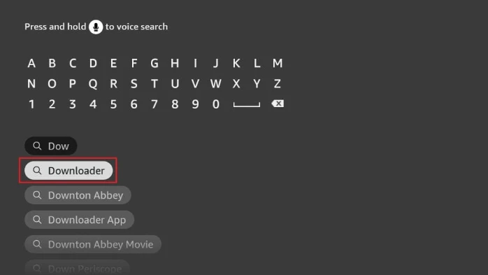 Download Downloader App FireStick