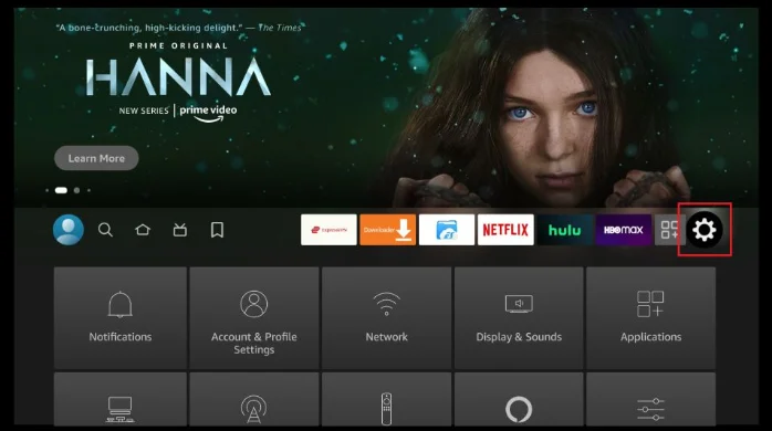 Fire TV Settings menu