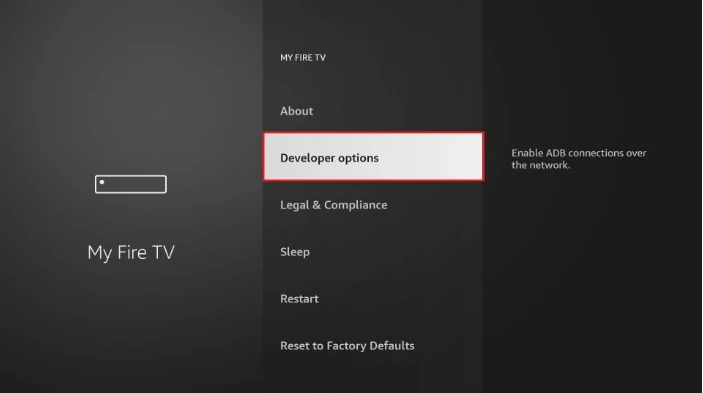 Enable Developer Options on FireStick