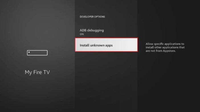 Allow unknown apps on Fire TV Stick