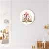 Kinderkamer muur met muurcirkel uit de elfjes collectie met elvenhuisje