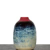 30.5 cm tall, large handcrafted ceramic vase with a multitone glaze from Mulberry Home India