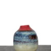 17 cm tall, small handcrafted ceramic vase with a multitone glaze from Mulberry Home India