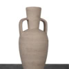 large terracotta vase with a rustic finish with handles from Mulberry Home India