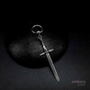 A Knights Tale, a medieval sword earring, long with small hoop
