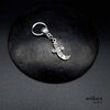 Khanjar, small dagger earring with stainless steel hoop, another view