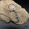 Khanjar, small dagger earring with stainless steel large hoop