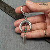 silver moon earring,moon earring,spike earring