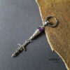 skull hoop earring,goth earring