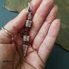 leather earring,tribal earring,leather and metal celtic earring