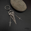 death valley earring,rocker earring,biker earring,skull earring