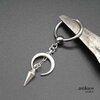 silver moon earring,moon earring,spike earring