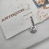 peace pendant earring with hook