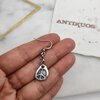 peace pendant earring with hook