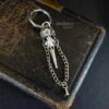 skull hoop earring,goth earring