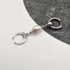 long boho earring with moon charm