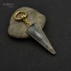 feather earring,gold feather earring