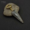 large labradorite charm earring