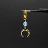 opalite moon earring