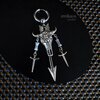 rocker earring,biker earring,skull earring,arizona earring