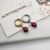 red pearl earring