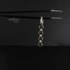skull and chains mens earring