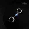 opalite moon earring