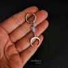 opalite moon earring
