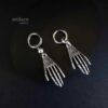 nuts industrial earring