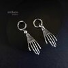 skeleton hand earring