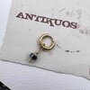 small. hematite earring