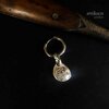 peace pendant earring with hook