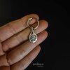 peace pendant earring with hook