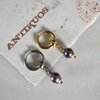 Bronze baroque pearl earring