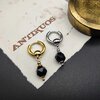 Black onyx gemstone earring