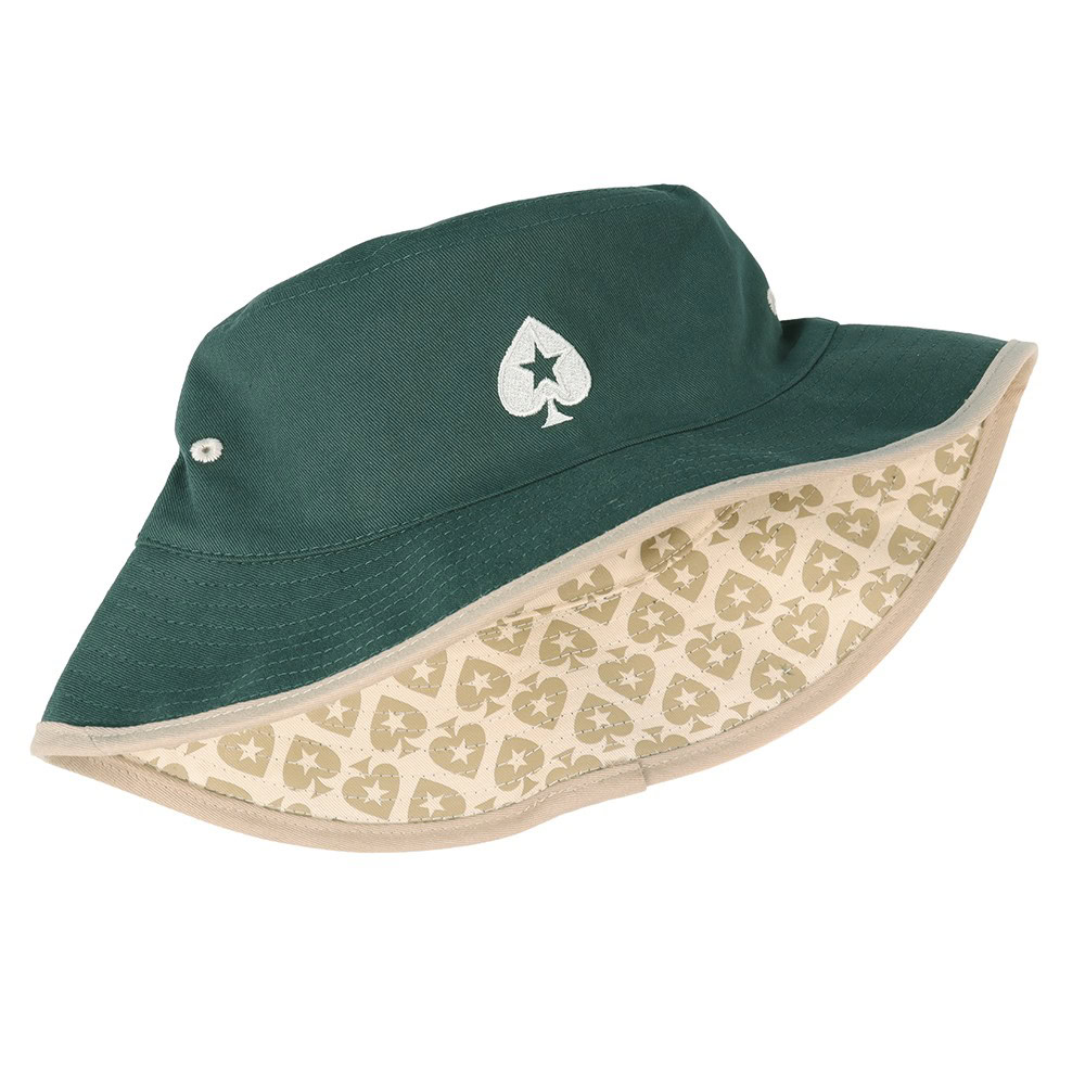 POKERSTARS ORIGIN ALL OVER SPADE PRINT REVERSIBLE BUCKET HAT - Image 2