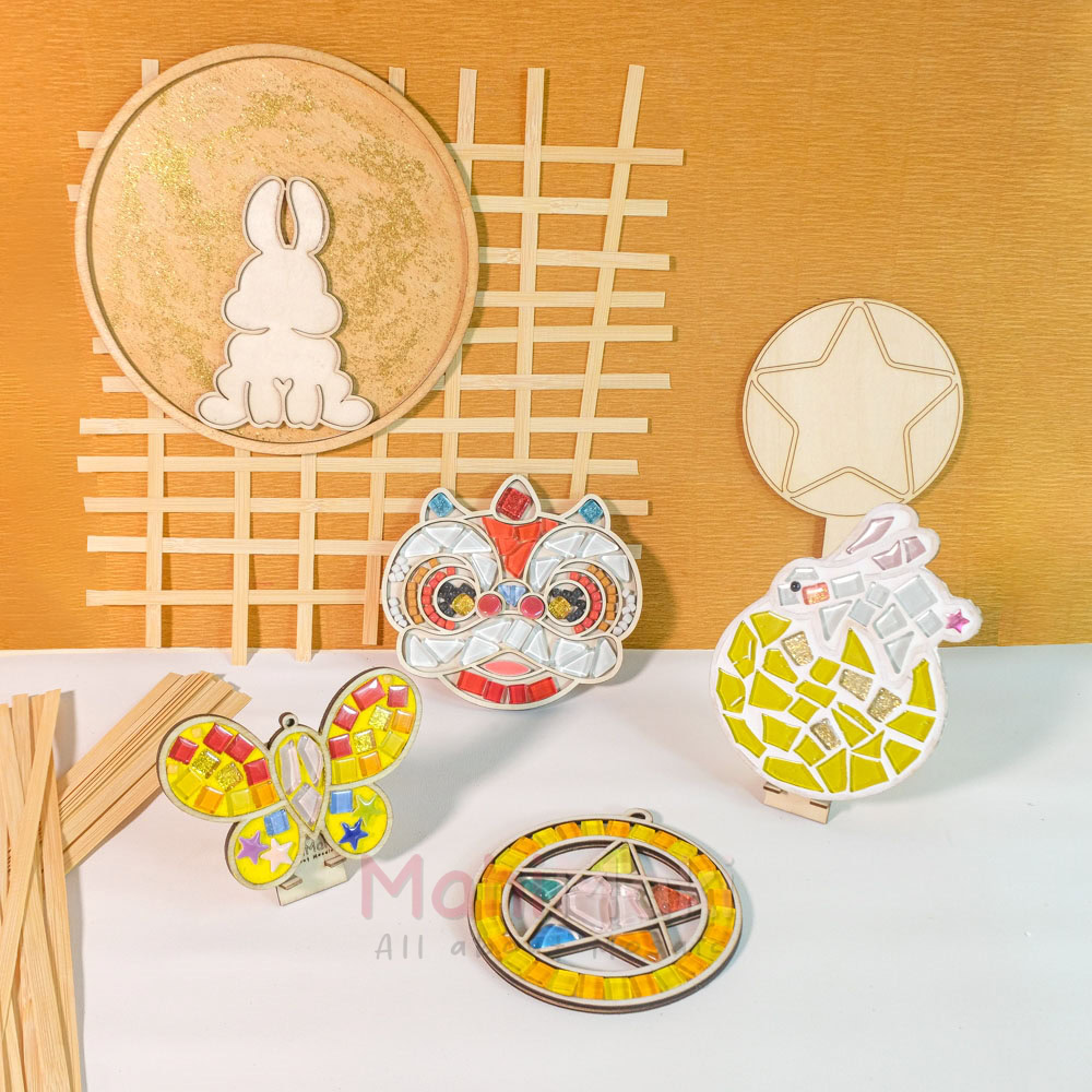 Hình Mosaic Trung Thu tự làm thật xinh xắn!