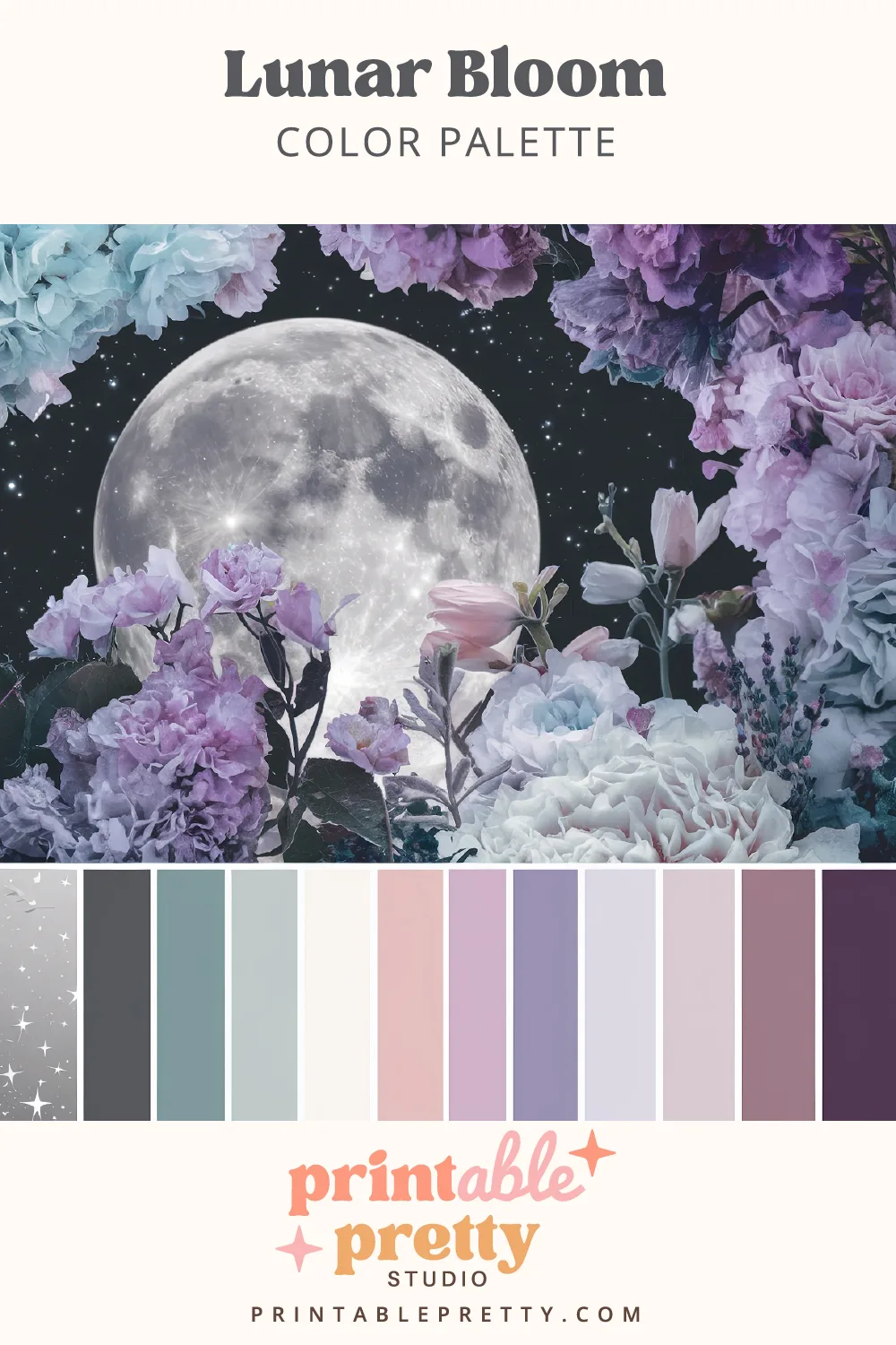 Magic Of Color Palettes - Lunar Bloom Color Palette