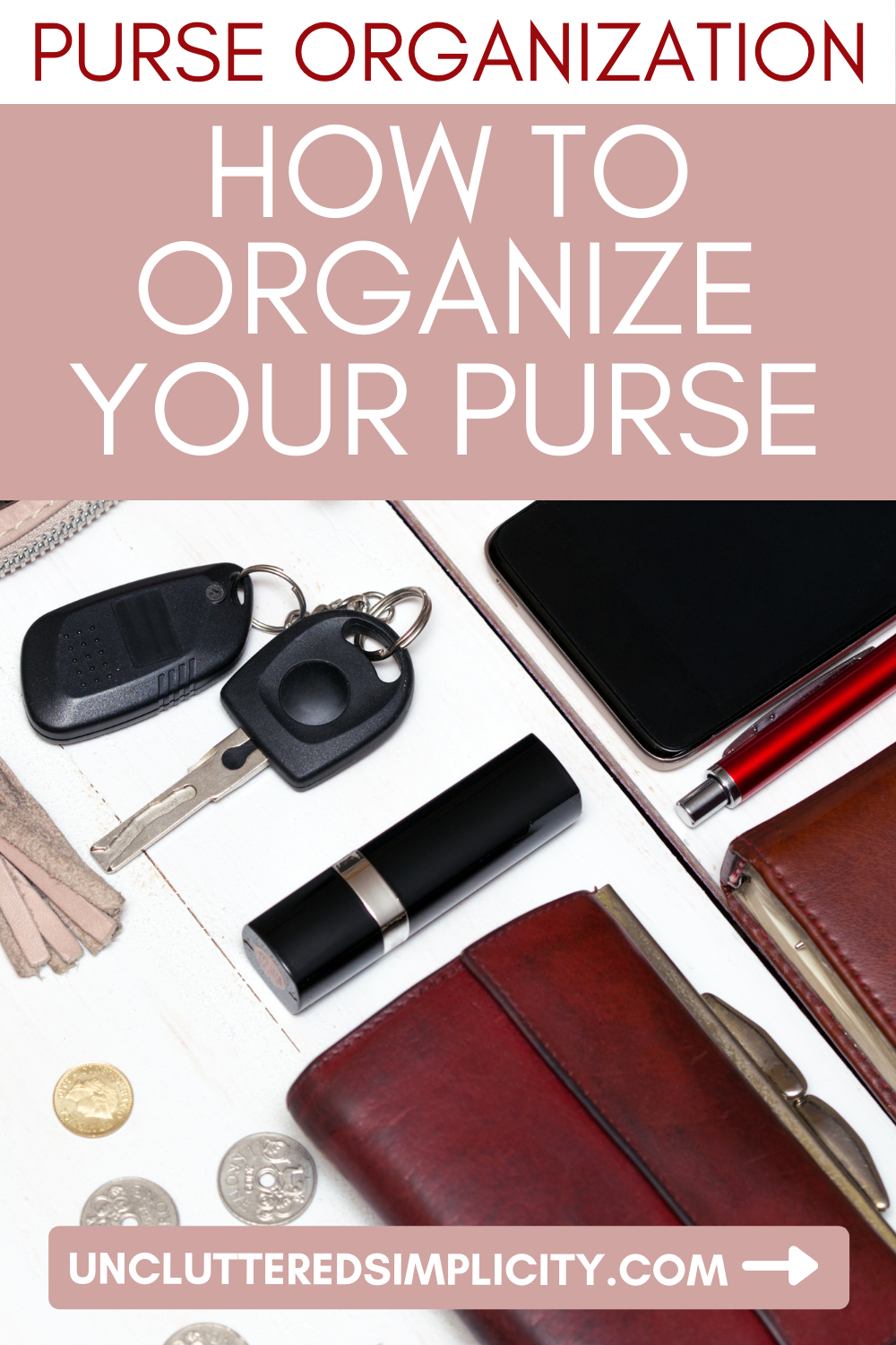 How To Organize A Purse Using An Insert - Organized-ish