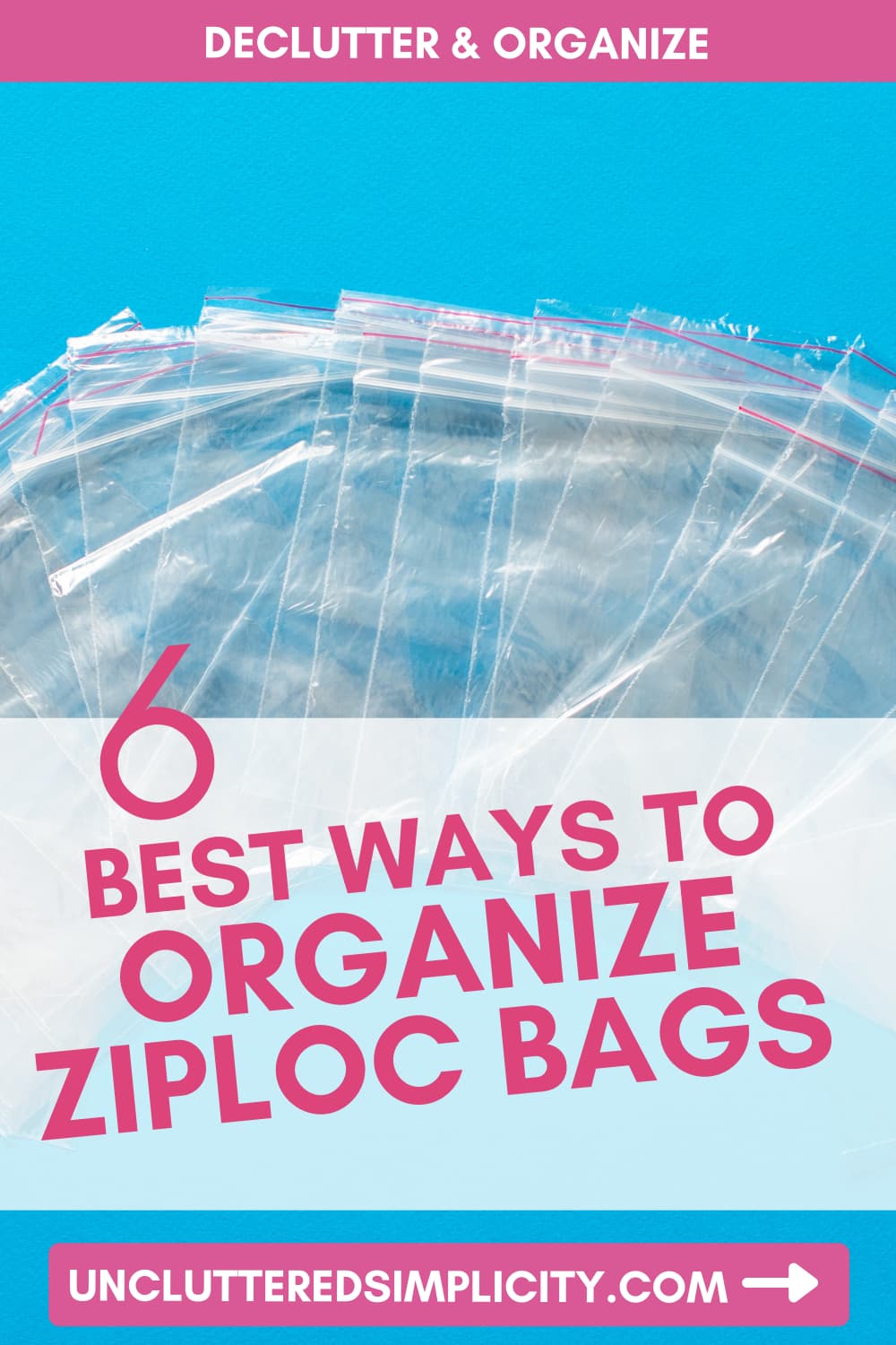 Ziploc Space Bags. Organize your life! 