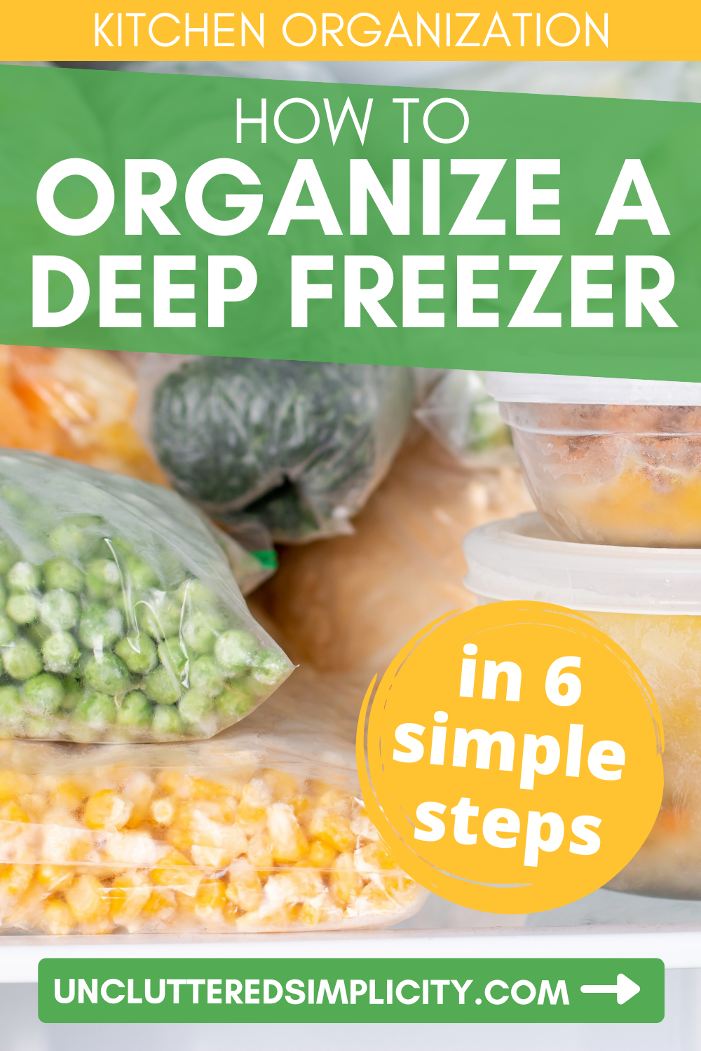 Pin_how to organize a deep freezer