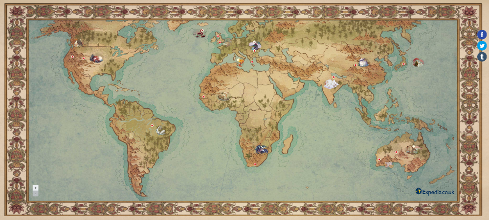 Map of Mythical Creatures