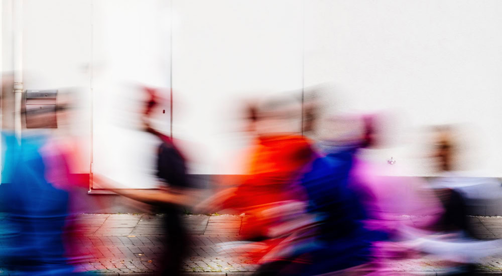 Rekrutierung auf dem Campus, People in Motion, Bewergungsunschaerfe