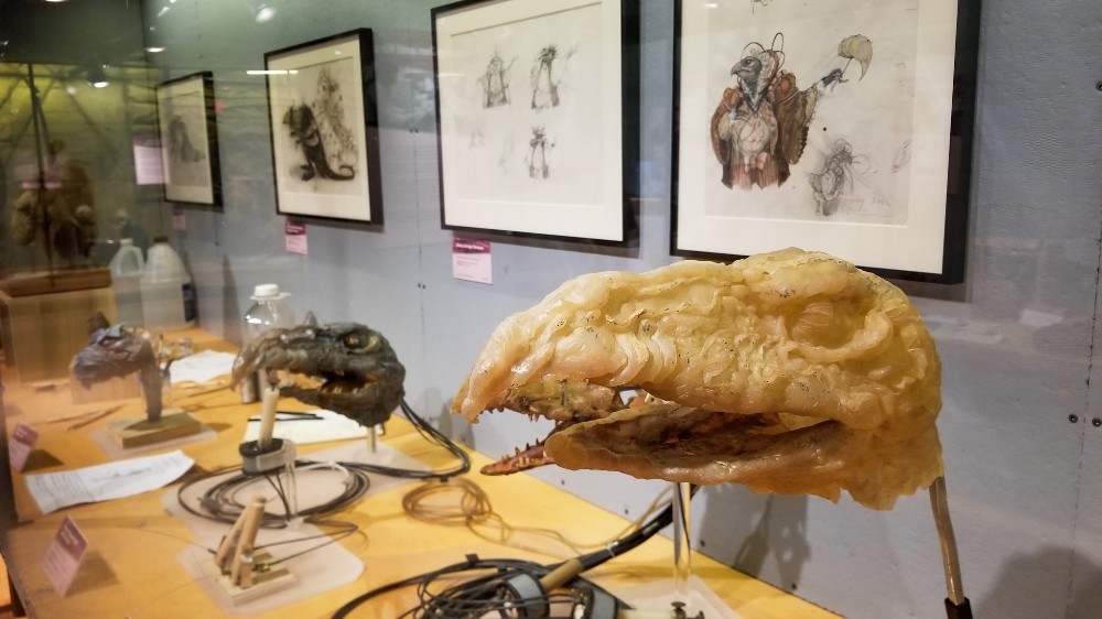 The Dark Crystal World of Myth and Magic Exhibit at the Center for Puppetry Arts Atlanta 5 Skeksis prototypes used in the film at The Dark Crystal World of Myth and Magic